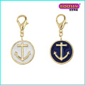 Factory Hot Sale Fancy Gold Disc Anchor Charm Wholesale